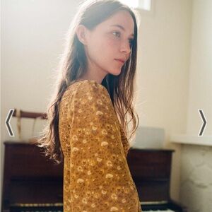 Christy Dawn The Basil Dress in goldenrod